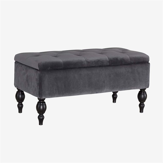 Förvaringsbänk Mörkgrå